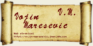 Vojin Marešević vizit kartica